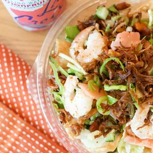 Build your own shrimp salad