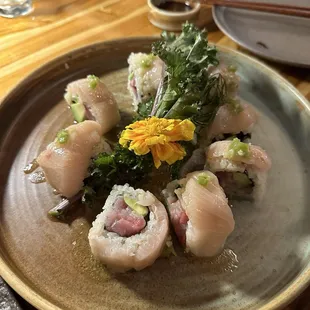 Smoked Hamachi Roll