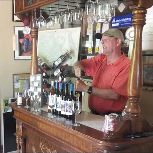 Meet Mr. Robert "Bob" Gerken, winemaster, and great guy, who's also the "chief cook and bottlewasher" at Butterfly Creek Winery.