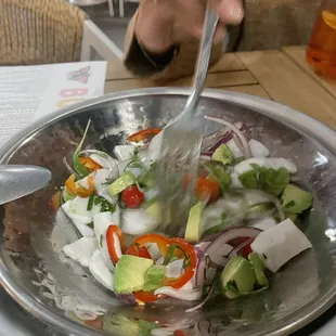 Coconut ceviche