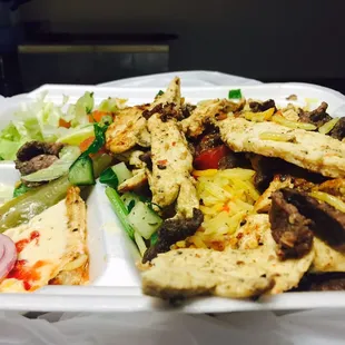 Mixed Shawarma Meal Plate