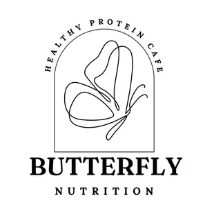 the butterfly logo on a white background