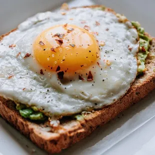 an egg on toast