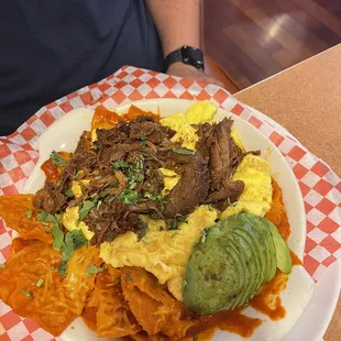 Chilaquiles Mexican Eggs Breakfast