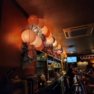 people sitting at a bar