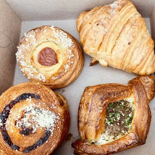a variety of pastries