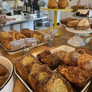 a variety of baked goods
