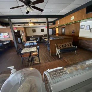 the interior of the restaurant