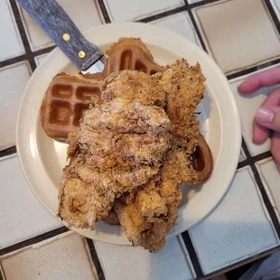 Chicken ans waffles