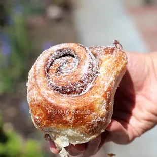 Morning bun ($4.65) - laminated pastry with cinnamon citrus sugar, quite soft inside. Pretty good but soft.