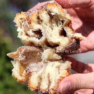 Inside of Morning bun ($4.65) - laminated pastry with cinnamon citrus sugar, quite soft inside. Pretty good but soft.