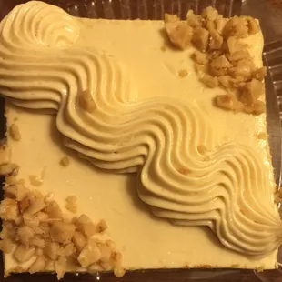 Salted Caramel Icing on the Butterscotch Brownie, yummers