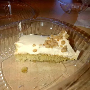 Butterscotch brownie w/ salted caramel icing