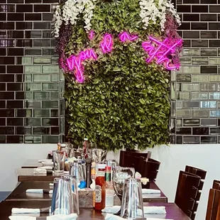 The inside of the restaurant