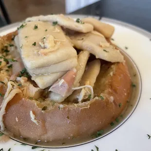 a plate of food