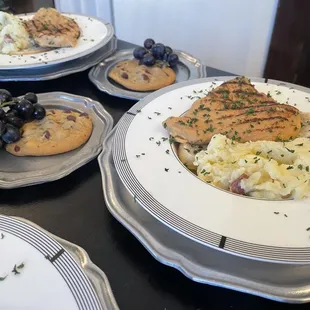 plates of food on a table