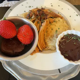 a plate of food