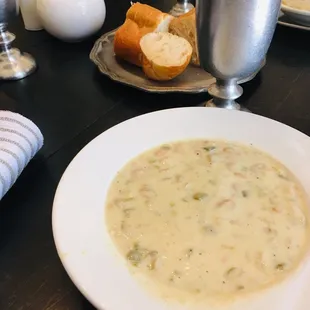 White bean soup. Filling and delicious!
