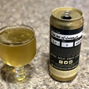 Try their to-go &quot;crowlers&quot;! Featured is the Tor Auf with Woodruff Syrup.