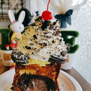 Try our Stuffed Oreo Cheesecake French Toast .. Limited time only
