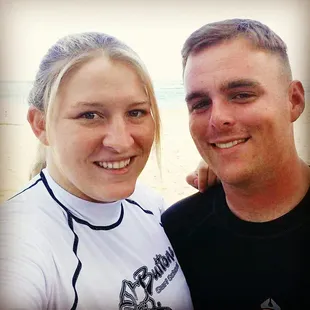 Pre surfing couples selfie!