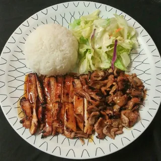 Chicken and Pork Teriyaki