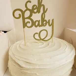 Gender reveal cake