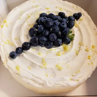 With fresh lemons and blueberries inside this cake and a luscious creamy cheese icing, it screams summer freshness.