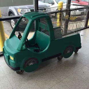 Truck basket for the kids to roll and ride