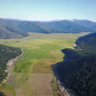 Aerial view of our valley
