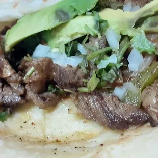 Beef Fajita Flour Tortillas add Avocado