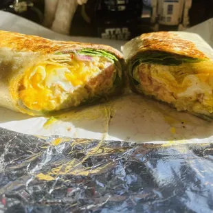 Huevos rancheros wrap