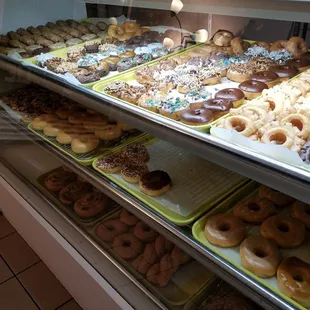 Long shot of donuts
