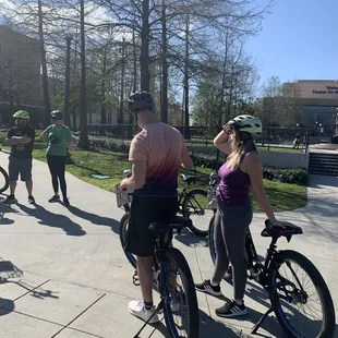 Lois Armstrong statue in the back