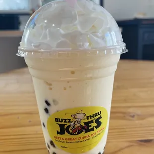 Velvet Lemon with Tapioca and Whipped Cream
