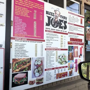 Food menu