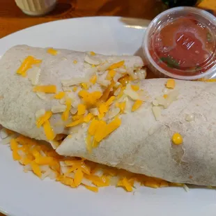 Why would they slice a breakfast burrito like this?