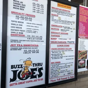 Food menu
