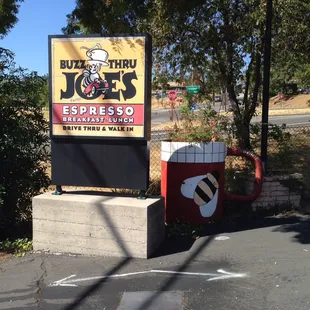 Drive through sign