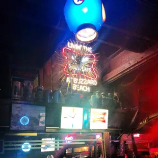 Behind the bar