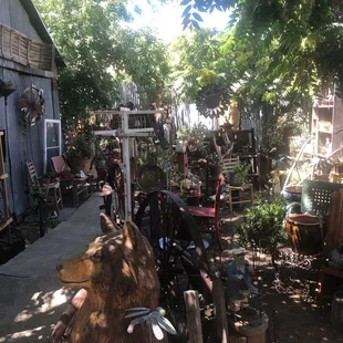 Succulent Gardens Nursery..and vintage Yard Art