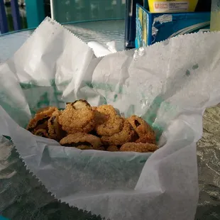 Delicious pickle chips