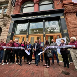 Ribbon cutting at Buzzard's Roost Whiskey Row Experience on April 28th, 2023