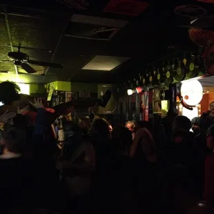 a crowd of people dancing