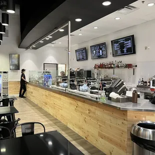 the counter area