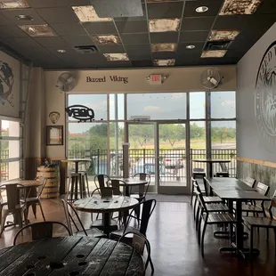 Indoor seating area (more in back of me as well)