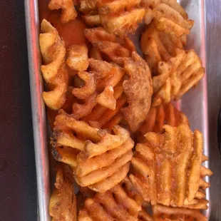 Waffle fries