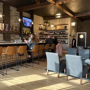 people sitting at the bar
