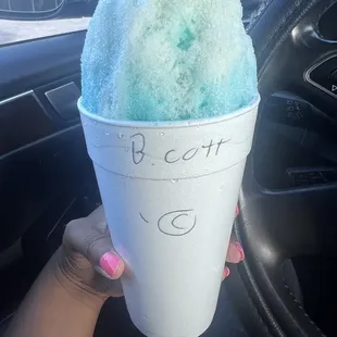 Blue cotton candy sweet cream