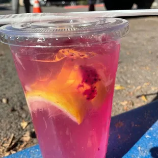 Dragonfruit lemonade